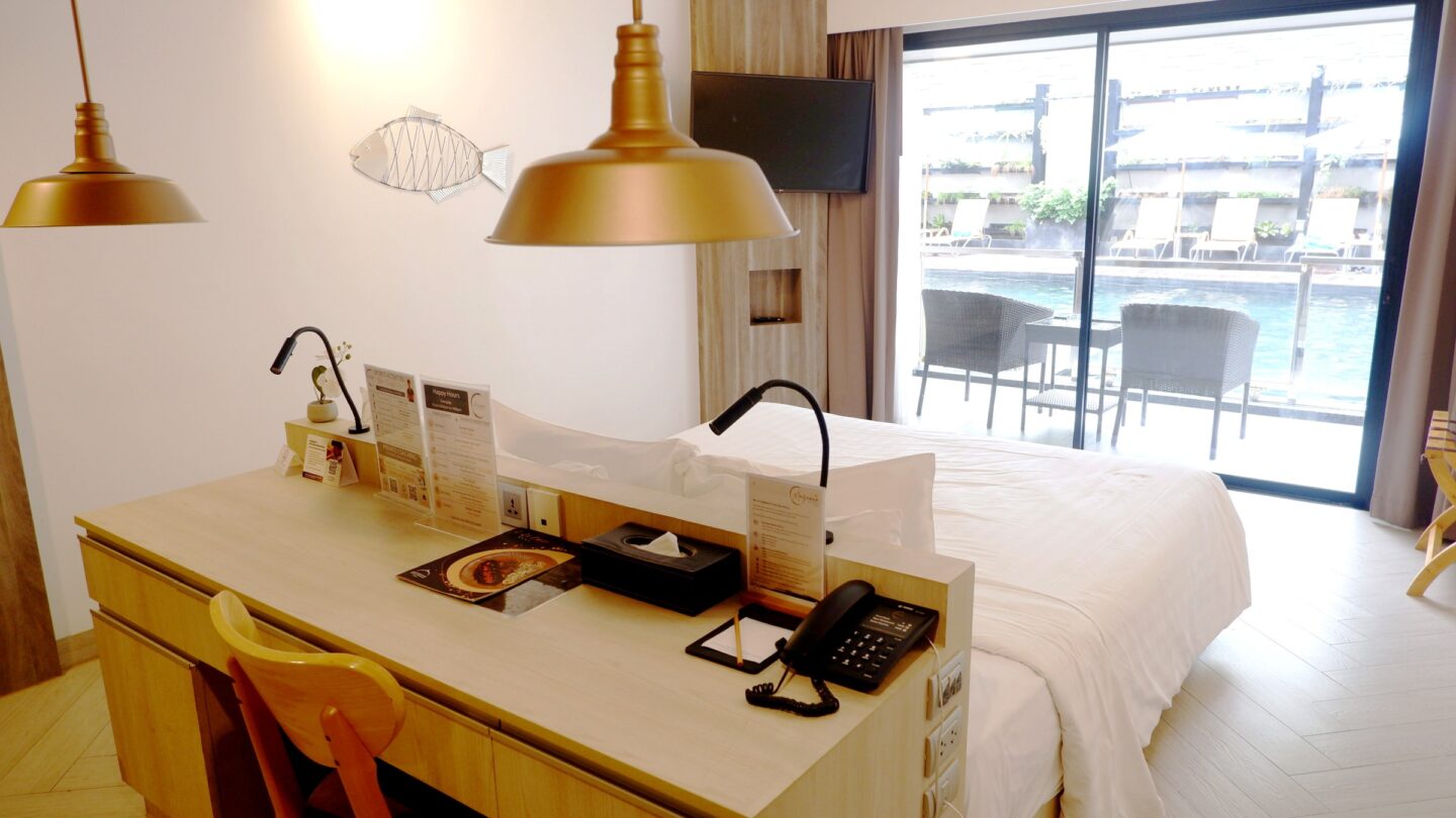Superior Resort guest room and balcony